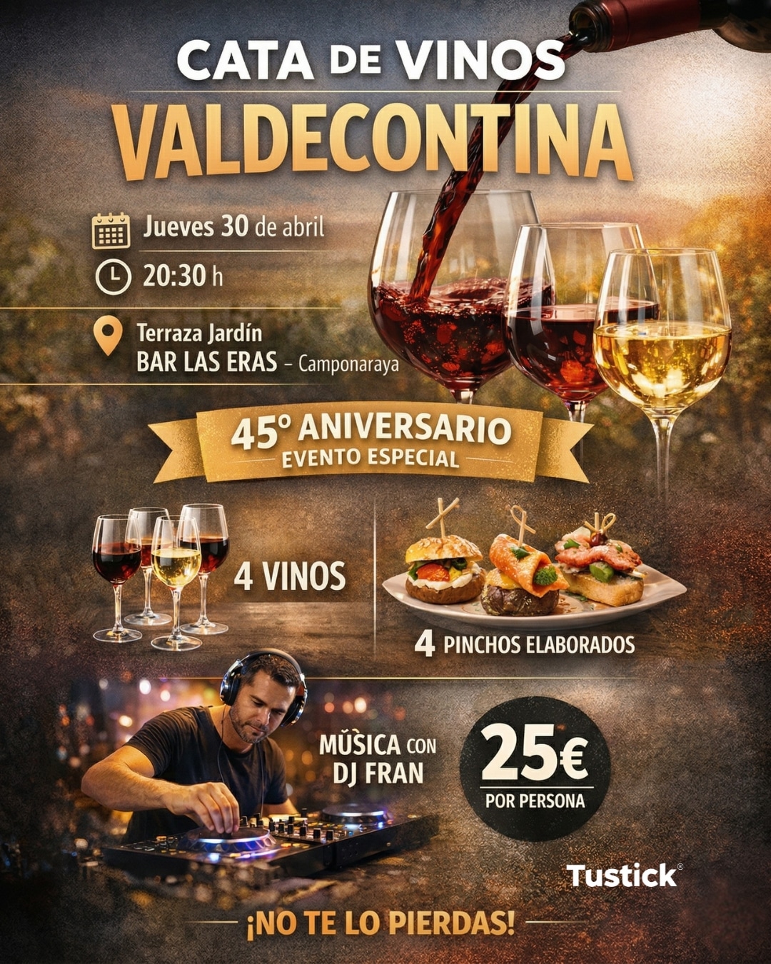 cartel cata de vinos valdecontina